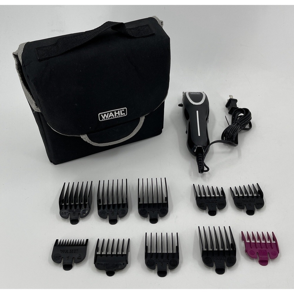 WAHL Adjustable MC3 Hair Clippers with 10 Attachments and Nylon Case